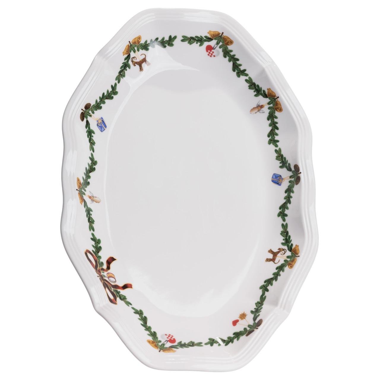 Столовый набор посуды новогодний ROYAL 32 предмета на 6 человек фарфоровый (YY78-11A) - фото 4