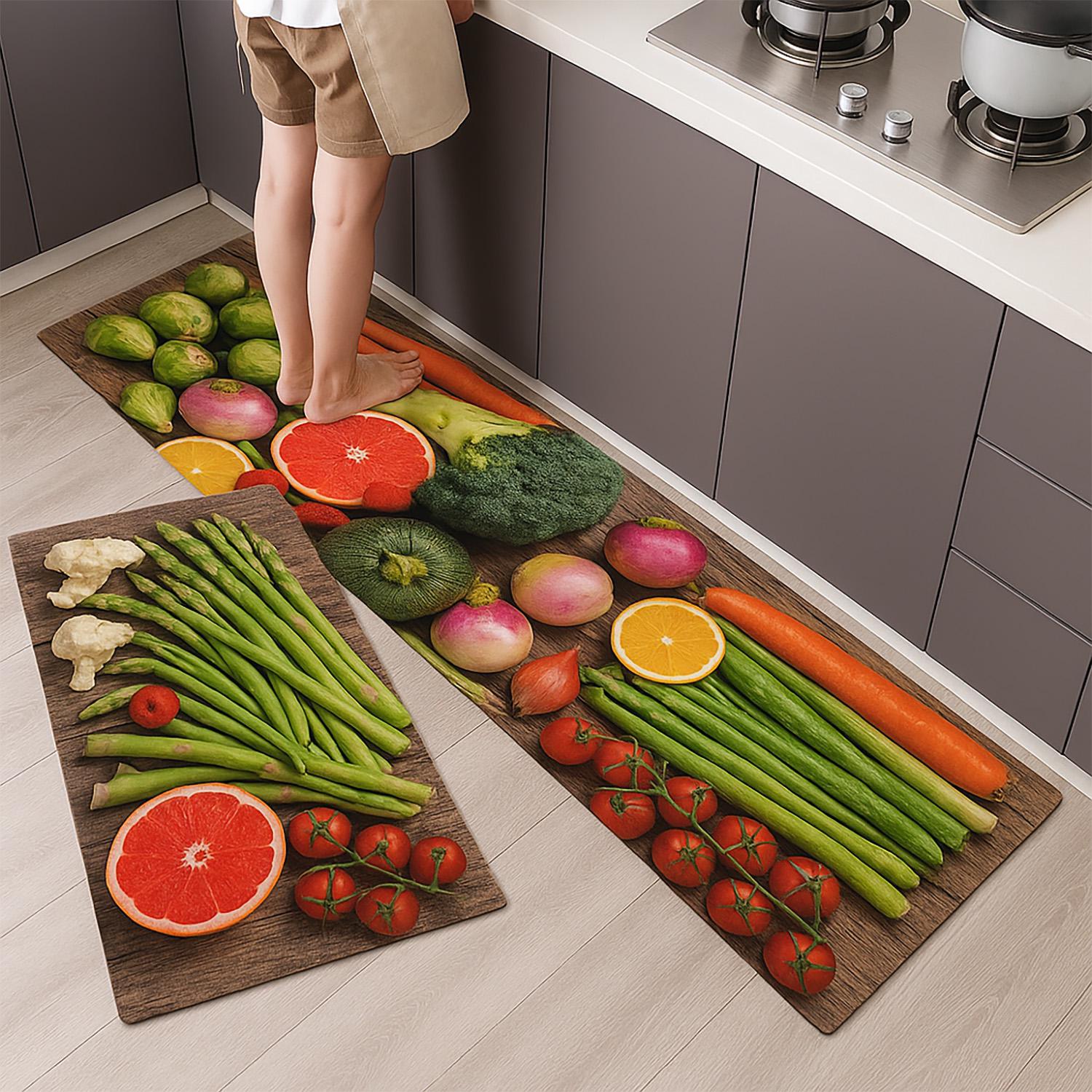 Набор ковриков Овощи №2 60x40/120x40 см (87947) Набор ковриков Овощи №2 60x40/120x40 см (87947)