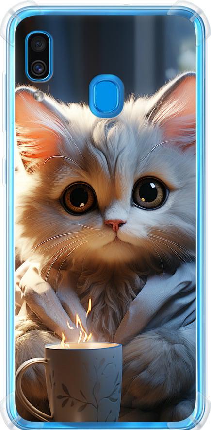 Чехол на Samsung Galaxy A20 2019 A205F White cat (5646sp-1761-42517)