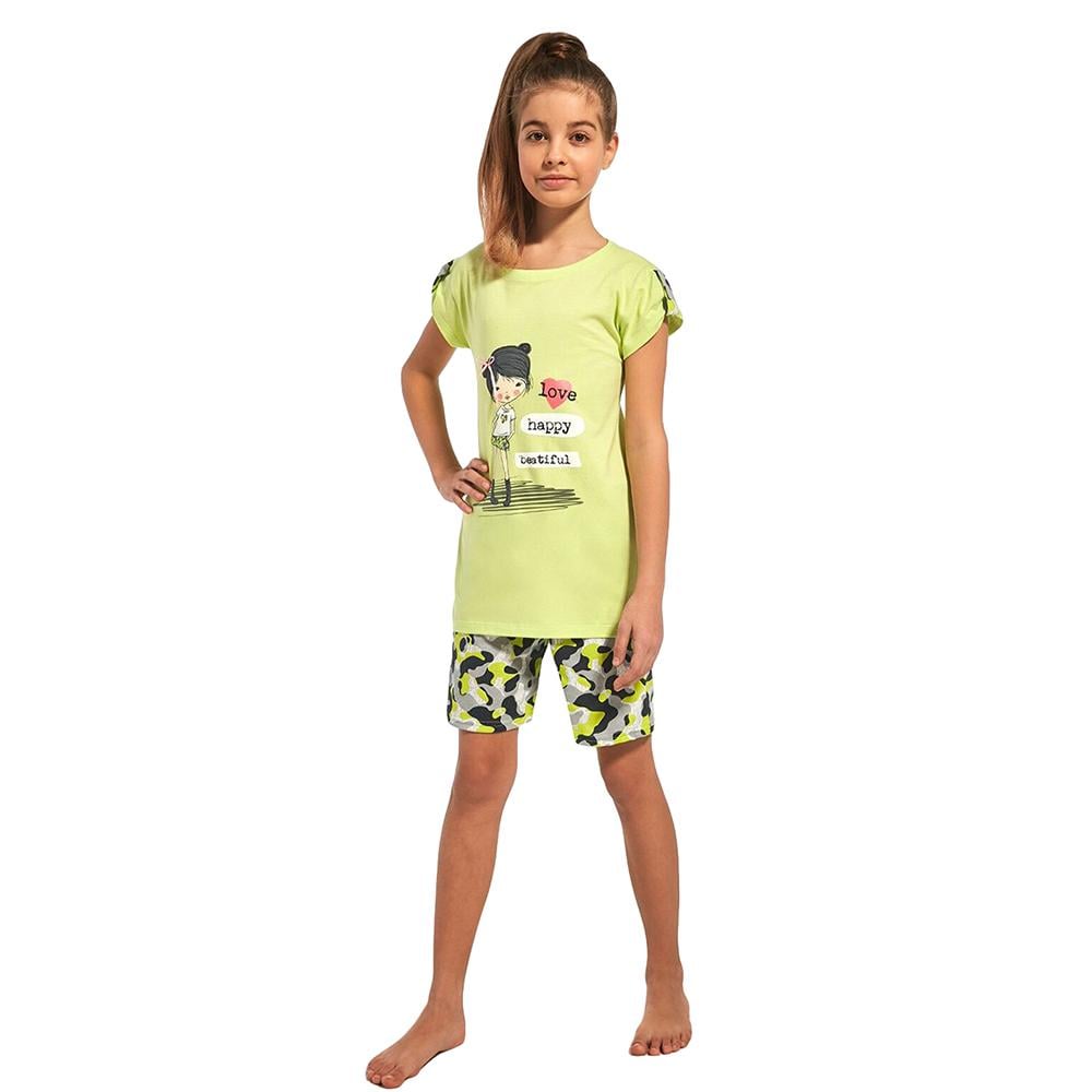 Комплект домашний для девочки Cornette 98-104 Green (243/62 Girl)