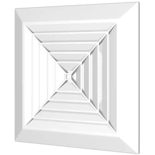 Решітка вентиляційна квадратна 100 мм Dospel KKS 100