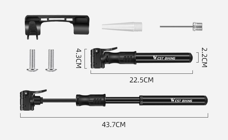 Насос велосипедный West Biking (13408727) - фото 2