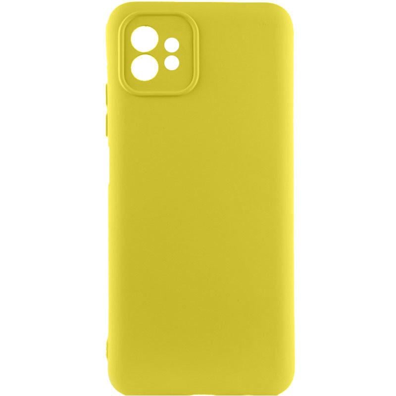 Протиударний чохол Silicone Cover Lakshmi Full Camera (A) для Motorola Moto G32 Жовтий / Flash