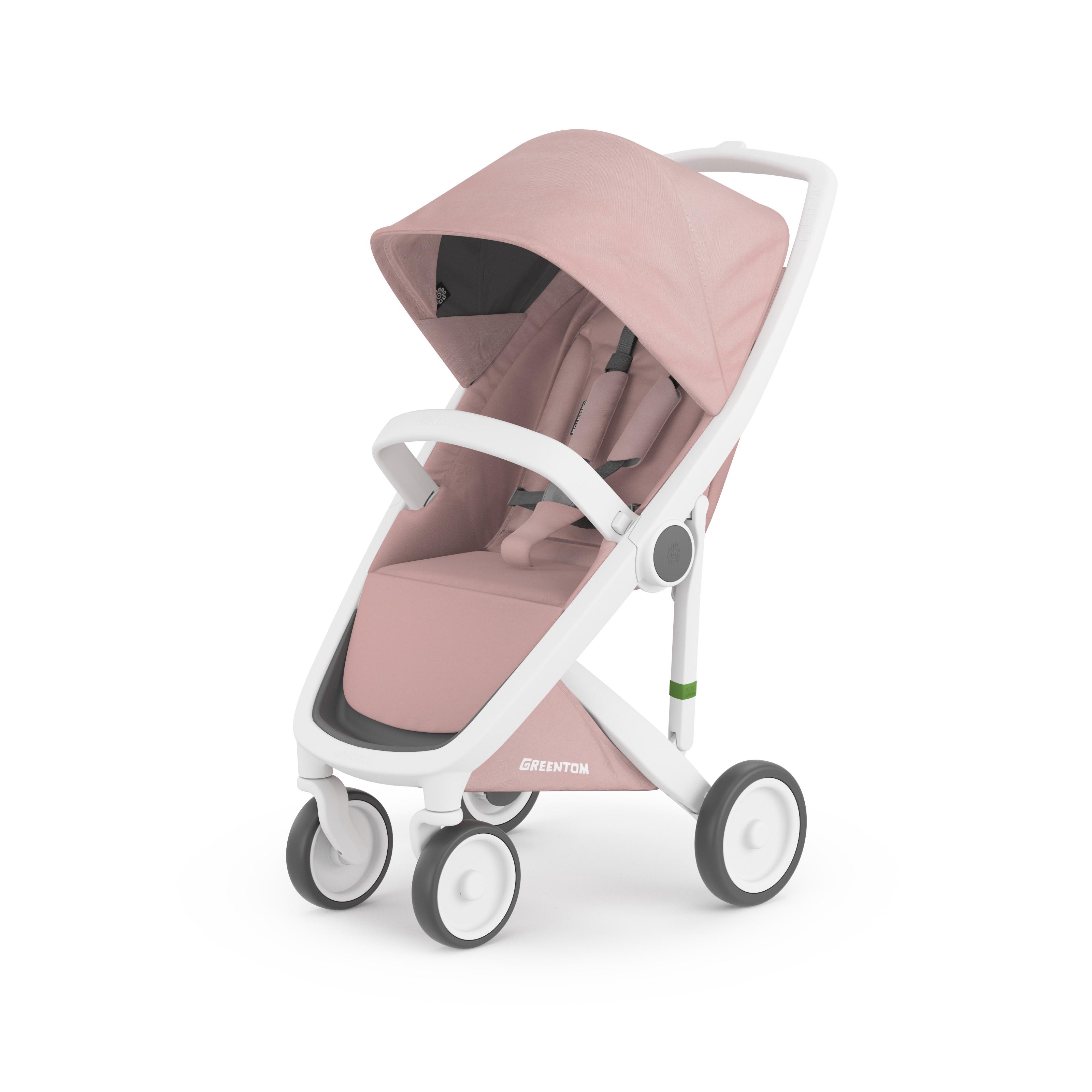 Коляска прогулянкова Greentom Classic від 6 місяців Blossom/White (8719323770829)