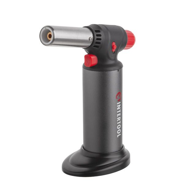 Горелка газовый заправная INTERTOOL GB-0009 с пьезоподжигом (38814803)