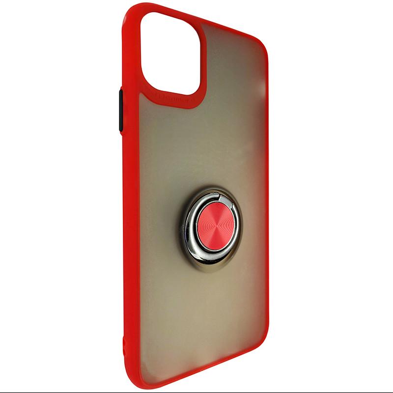 Чехол Totu Copy Ring Case iPhone 11 Pro Max Red+Black (29caa1-485)