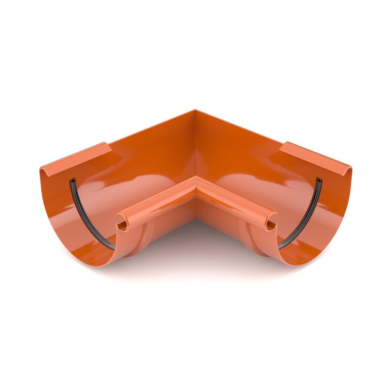 Кут ринви BRYZA внутрішний 90° 125 мм Цегляний (8004)