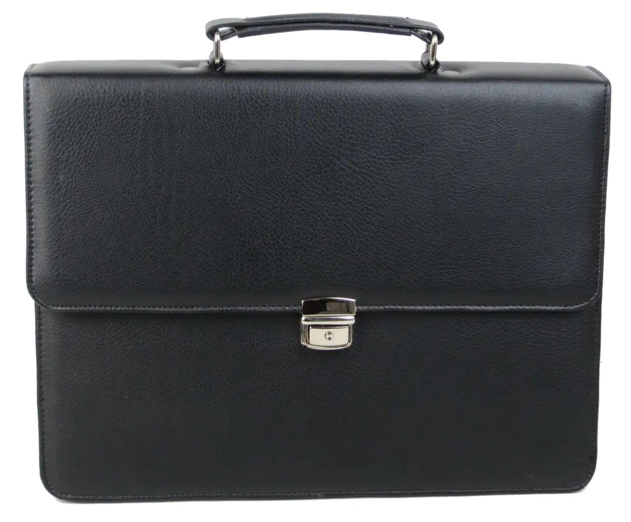 Портфель чоловічий Exclusive еко шкіра Чорний (713400-1) Портфель чоловічий Exclusive еко шкіра Чорний (713400-1)