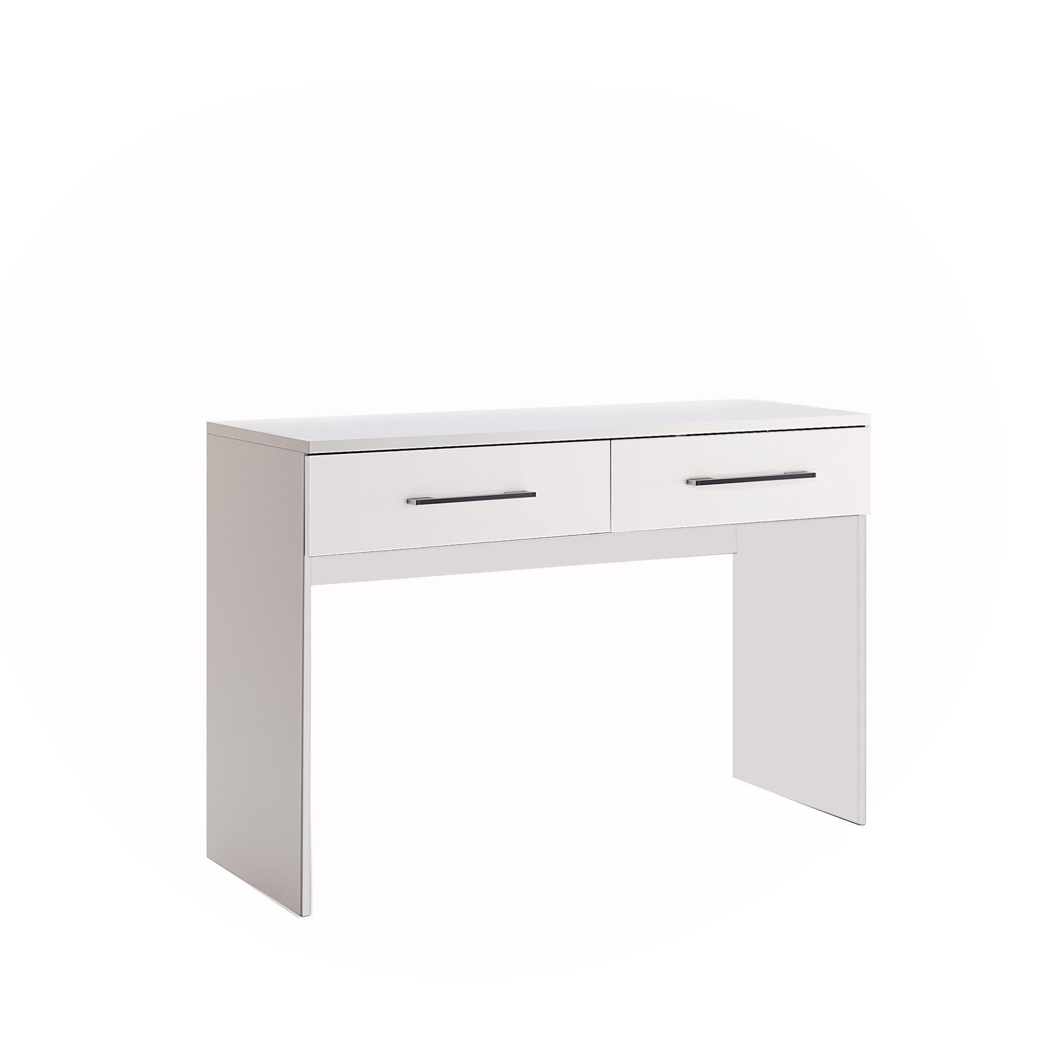 Туалетный столик 2Ш MiroMark Фемели ламинированная ДСП Белый глянец (FM-72-WB)