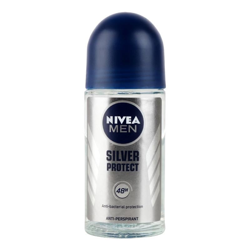 Антиперспірант чоловічий Nivea Срібний захист ролик 50 мл (4006000032726)