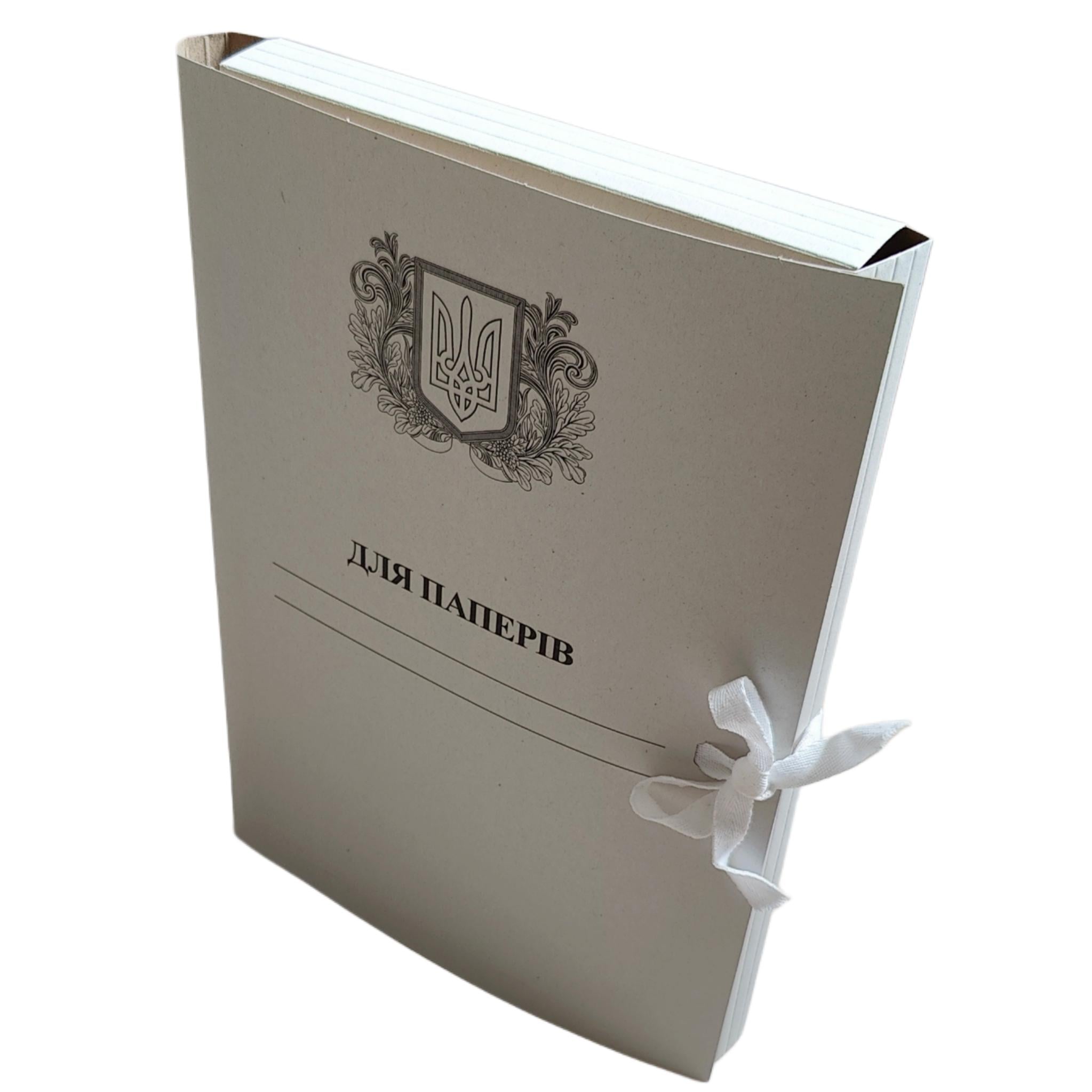 Папка архивная UTEC-PACK А4 Для бумаг Герб на завязках с титульной страницей 215х310 мм корешок 0,7-2,5 см (P-А4-Т/S-ВКГ-07-25-50-2)