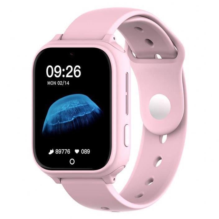 Смарт годинник-телефон дитячий Wonlex CT25 з відеодзвінком WI-FI GPS SIM-карта Pink (18357)