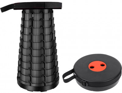 Складной походный табурет Telescopic Stool Черный