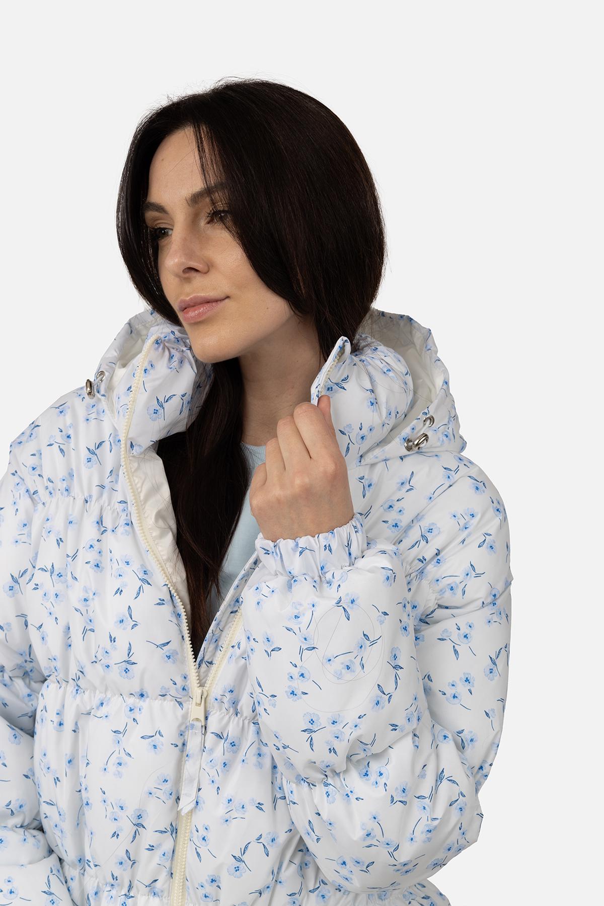 Куртка коротка жіноча р. 44 Молочний (SKT001039239) - фото 3 Куртка коротка жіноча р. 44 Молочний (SKT001039239) - фото 3