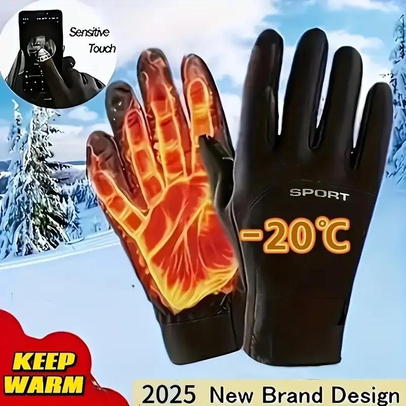 Перчатки флисовые теплые с сенсорными пальцами SPORT водонепроницаемые (2746563848) - фото 6