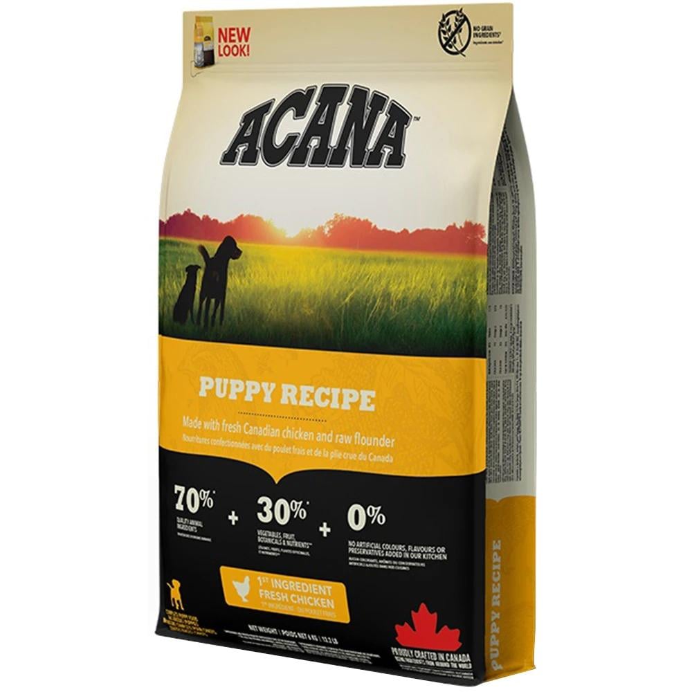 Корм сухий Acana Puppy Recipe для цуценят з куркою 6 кг (a50060) Корм сухий Acana Puppy Recipe для цуценят з куркою 6 кг (a50060)