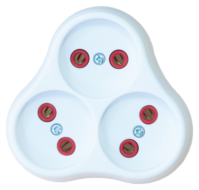 Розгалужувач-трійник мережевий Neomax 16А 250В 3 гнізда Білий