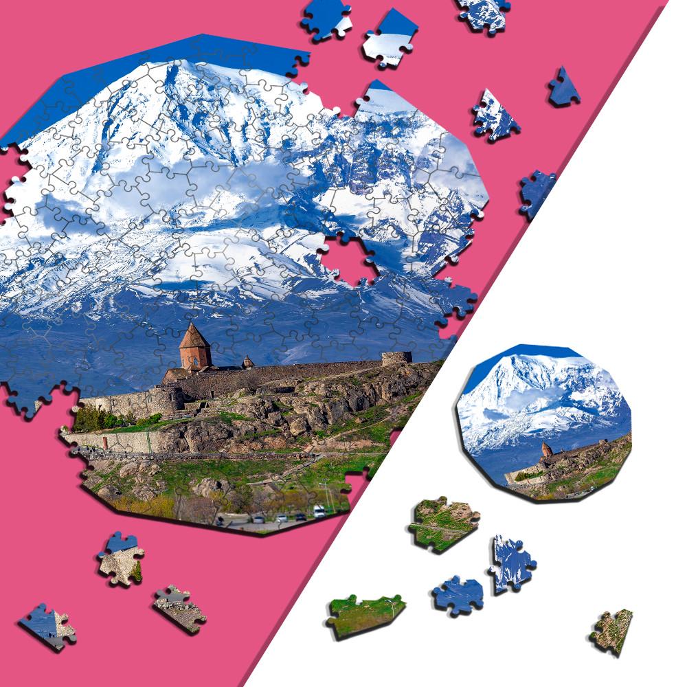 Пазл дерев'яний фігурний THEGRAVIX Гори Арарат 146 деталей - фото 2 Пазл дерев'яний фігурний THEGRAVIX Гори Арарат 146 деталей - фото 2