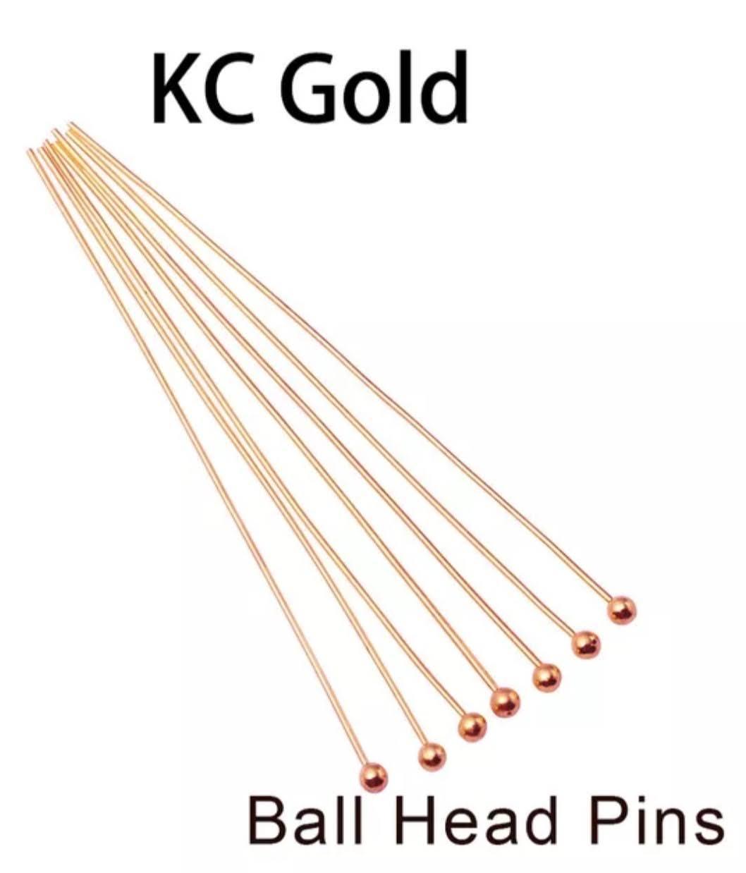 Пін з кулькою KC 30 мм 10 шт. Gold (21760144630) - фото 3 Пін з кулькою KC 30 мм 10 шт. Gold (21760144630) - фото 3