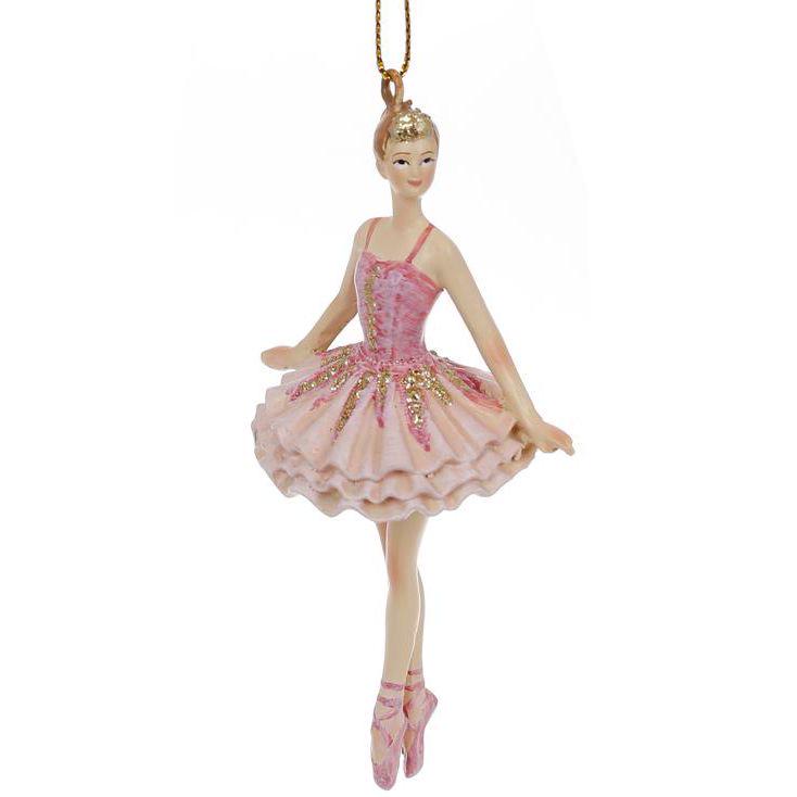 Декоративна підвіска Bonadi Балерина Дизайн 2 14,5 см Рожевий (707-518)
