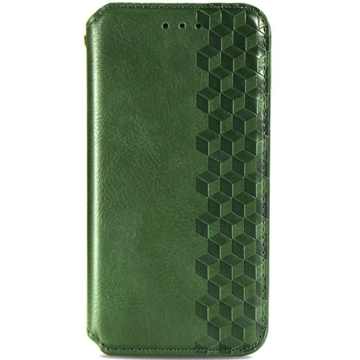 Противоударный Чехол-книжка Rubic Leather  для смартфона Samsung Galaxy A05  Green