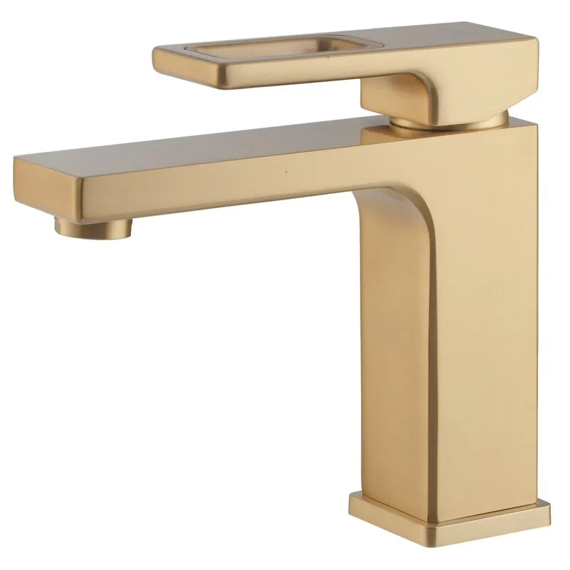Смеситель для умывальника KOER KB-10009-12 Золотой матовый (KR5977) Смеситель для умывальника KOER KB-10009-12 Золотой матовый (KR5977)