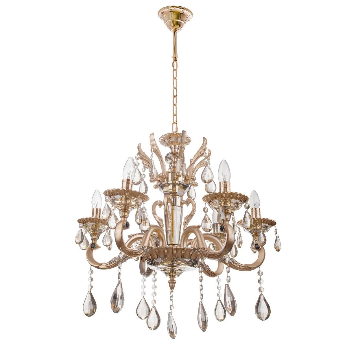 Люстра свічка підвісна прованс велика Brille BCL-369S/6 E14