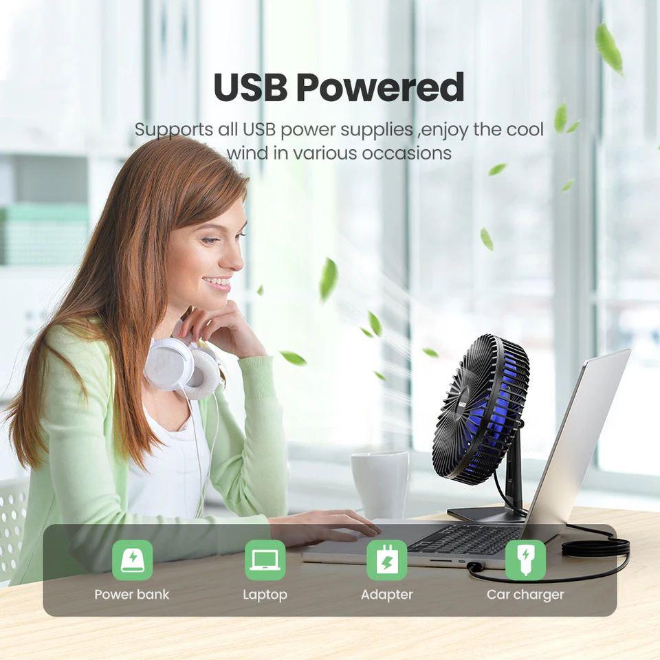 Вентилятор настільний USB 3 швидкості (24946253) - фото 7