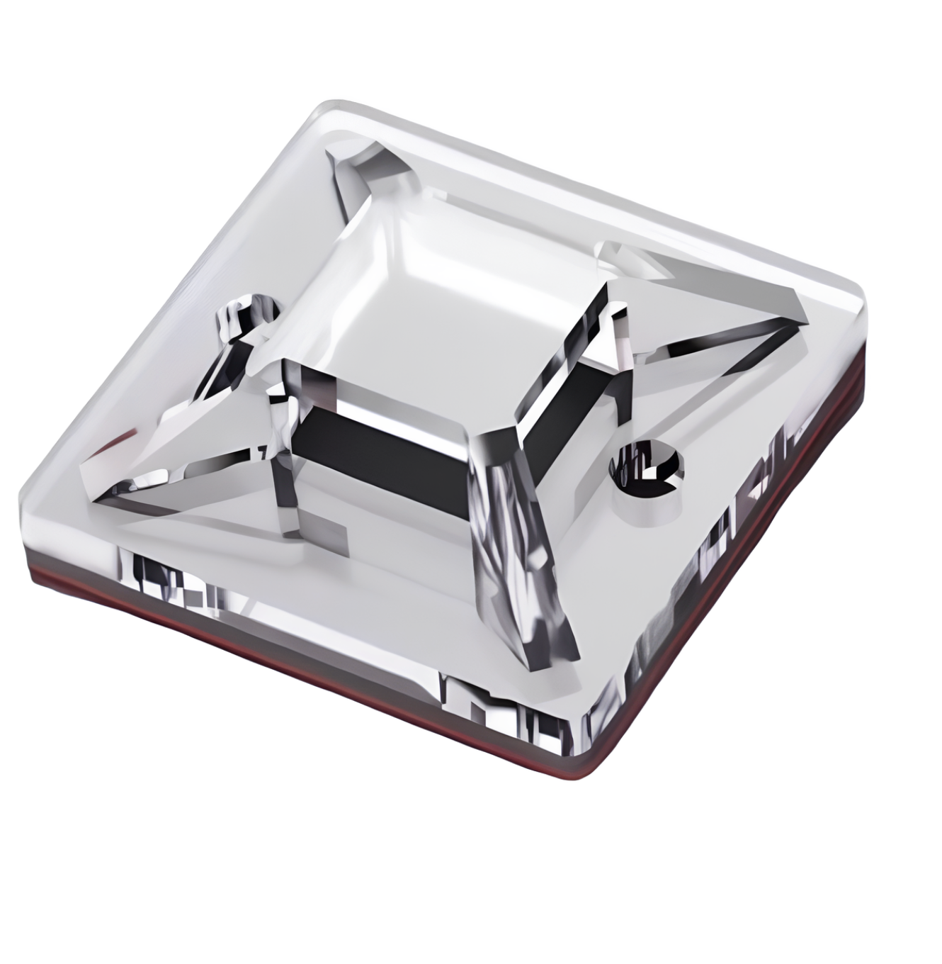 Майданчик-фіксатор для кабелю під стяжку з хомутом 1 шт. Прозорий (563434119)