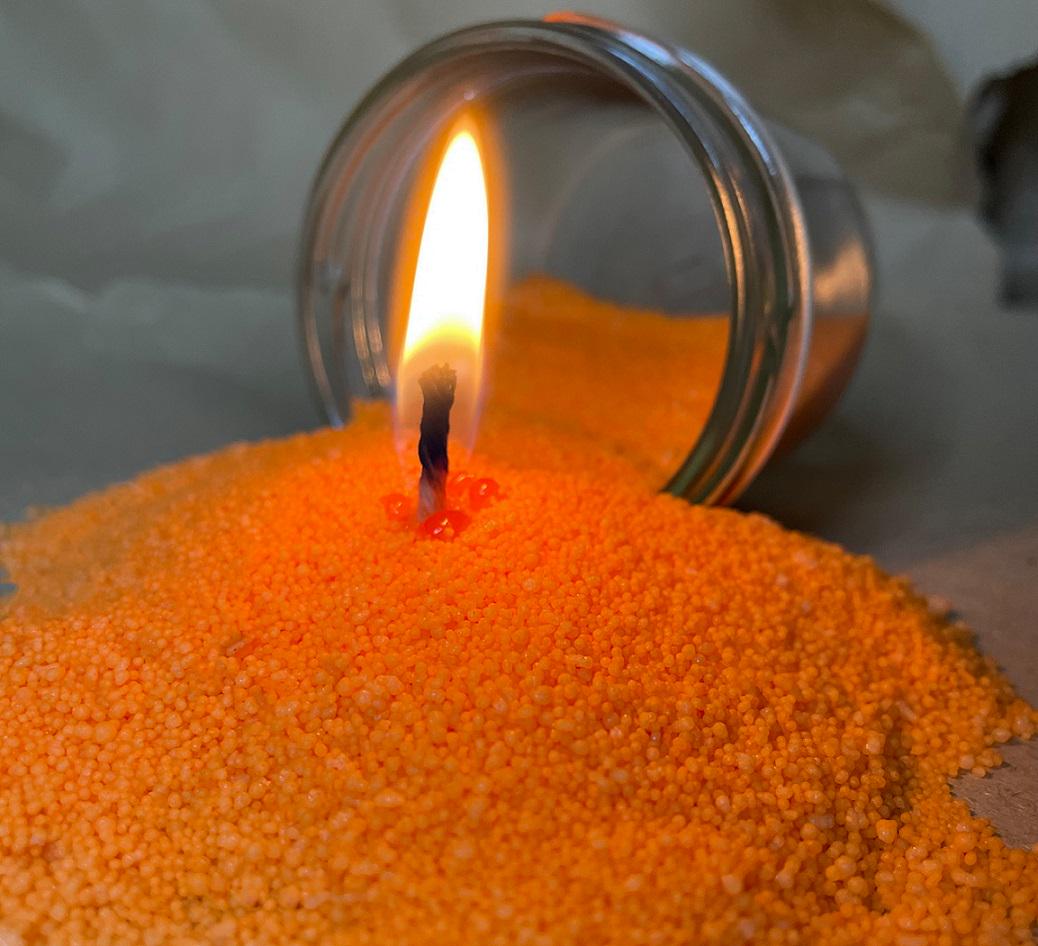 Воск для насыпных свеч Оранжевый