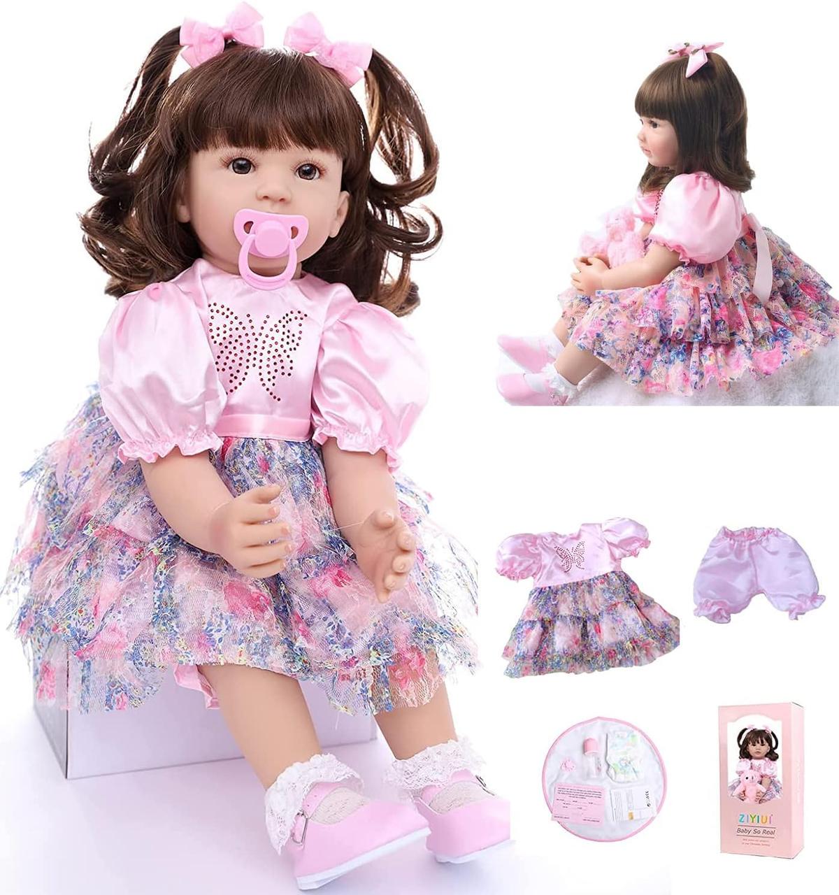 Лялька колекційна Reborn Анюта м'яконабивна соска/пляшечка іграшка 60 см (1696868484) - фото 3 Лялька колекційна Reborn Анюта м'яконабивна соска/пляшечка іграшка 60 см (1696868484) - фото 3