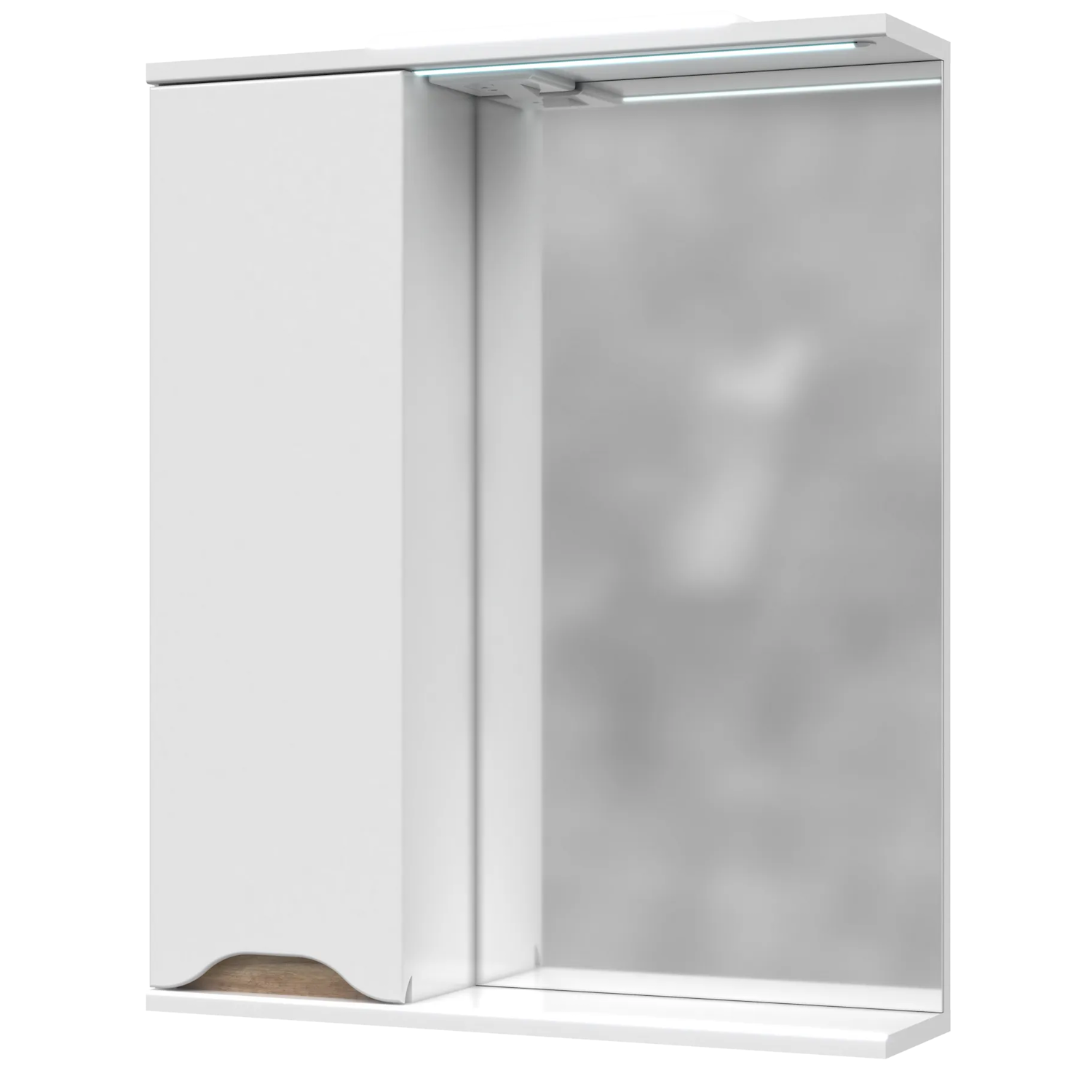 Дзеркальна шафа у ванну Van Mebles Амелія L з LED підсвічуванням 750х600 мм Дуб Сонома (MRT-000007609) Дзеркальна шафа у ванну Van Mebles Амелія L з LED підсвічуванням 750х600 мм Дуб Сонома (MRT-000007609)