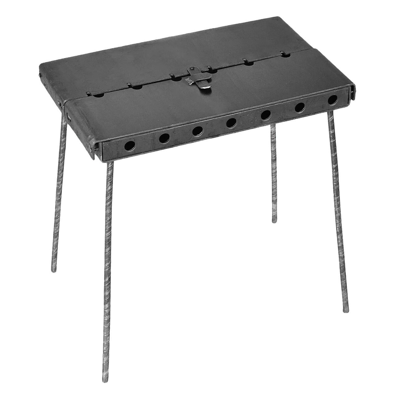 Мангал-валіза на 6 шампурів з чохлом і шампурами 410х300х140 мм