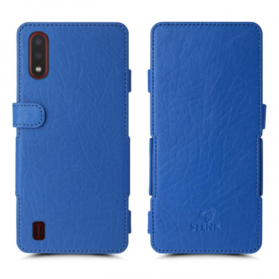 Чехол книжка Stenk Prime для Samsung Galaxy A01 Ярко-синий (67000)