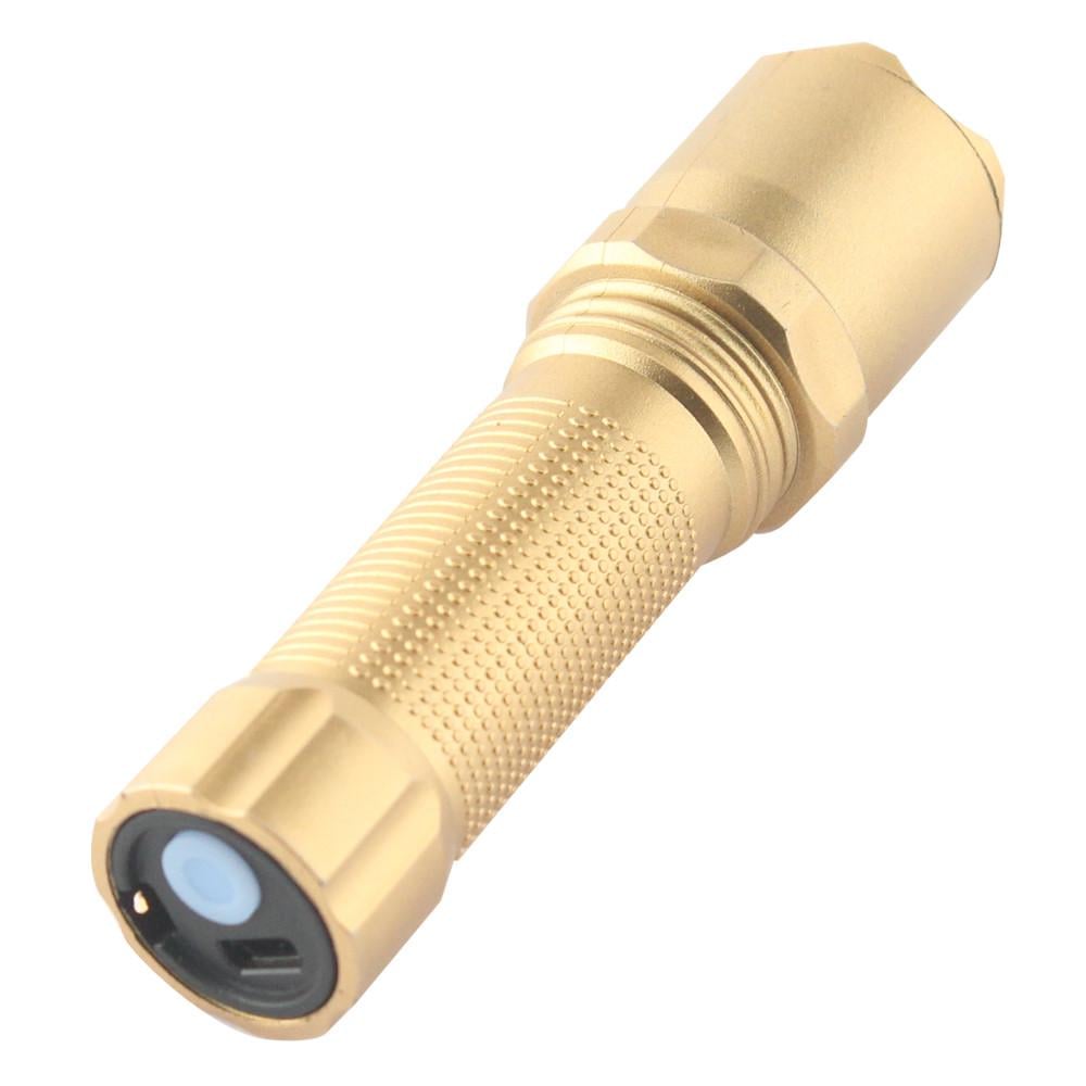 Фонарь ручной Quantum QM-FL1041 Minik 3W LED с USB Gold (12438085) - фото 2