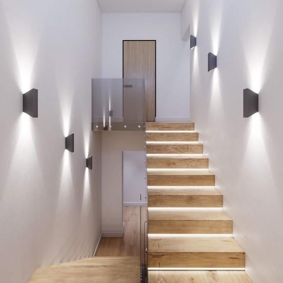 Cвітильник настінний Iterna Brick 2хGU10 Графітовий (LM108) - фото 5