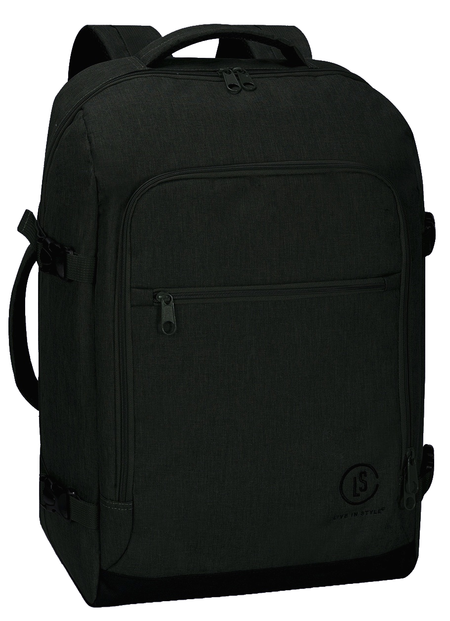 Рюкзак дорожній великий Live in style поліестер відділення для ноутбука ручна поклажа 40 л Темно-сірий