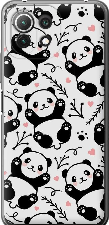 Чехол на Xiaomi Mi 11 Lite Панды (4318t-2281-42517)
