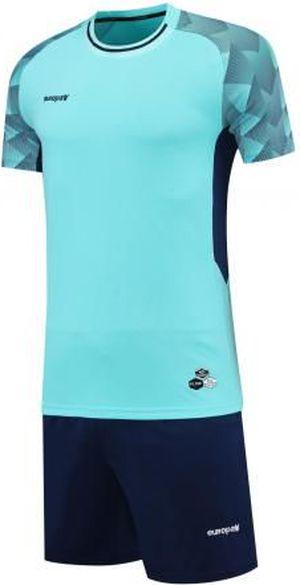 Форма футбольна Europaw 028 Classic light дитяча 2XS Бірюзова-темно-синій (europaw470) - фото 2 Форма футбольна Europaw 028 Classic light дитяча 2XS Бірюзова-темно-синій (europaw470) - фото 2