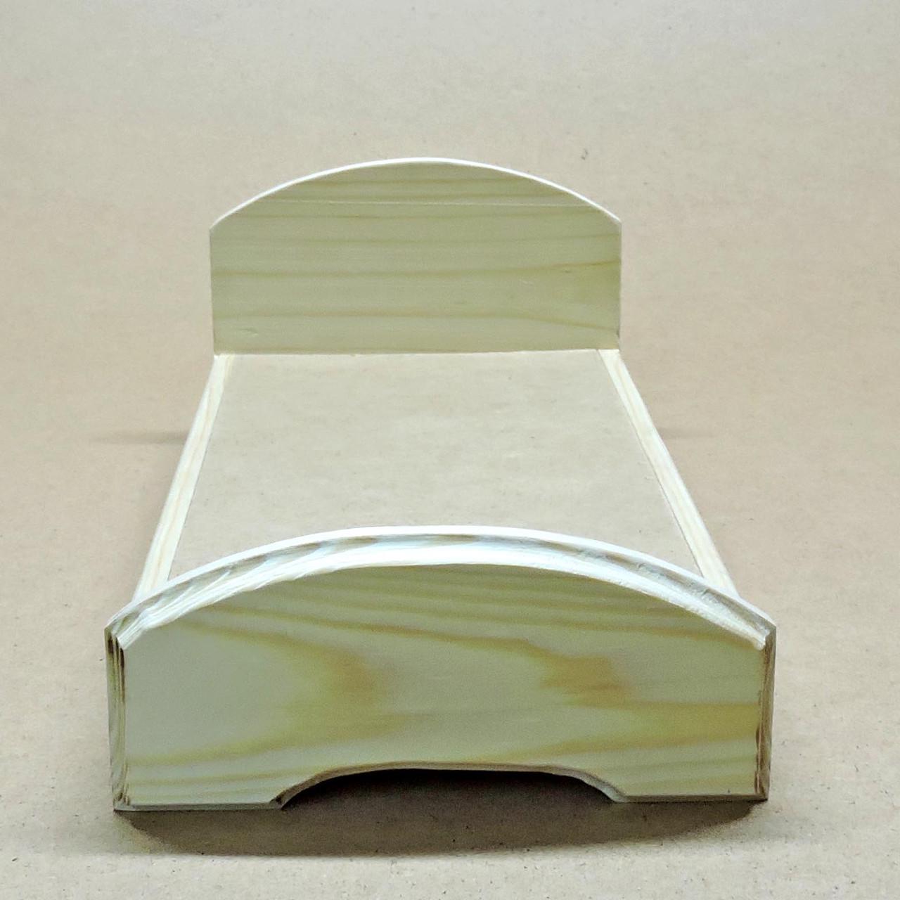 Кровать для кукол из дерева Аврора Бланже (КРТ-000601)