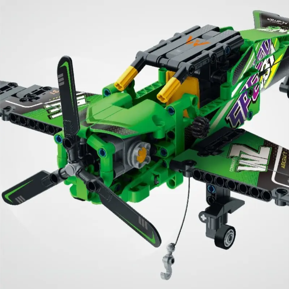 Конструктор Військовий літак гідроплан 375 деталей Зелений (ВЛЗ12) - фото 5 Конструктор Військовий літак гідроплан 375 деталей Зелений (ВЛЗ12) - фото 5