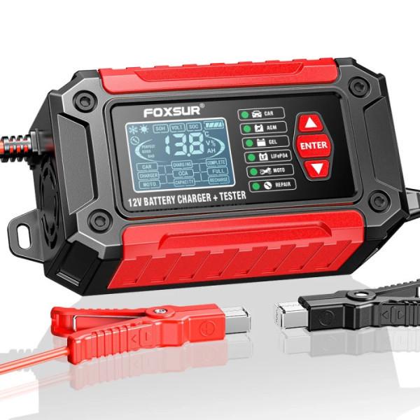Зарядное устройство импульсное Foxsur 12V 6A FTC-1206 и тестер АКБ (2455562440)