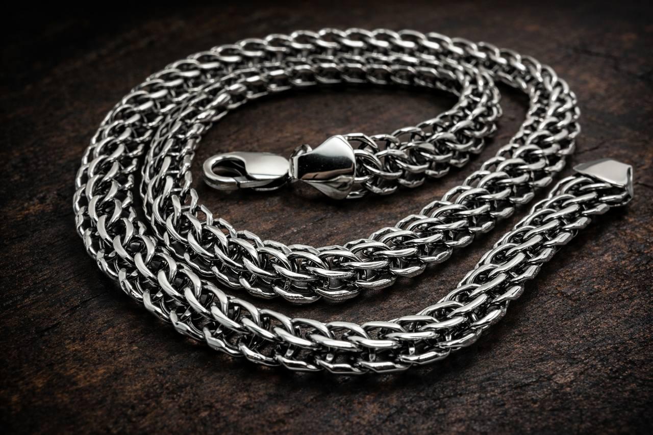 Цепочка серебряная мужская Венеция 65 см