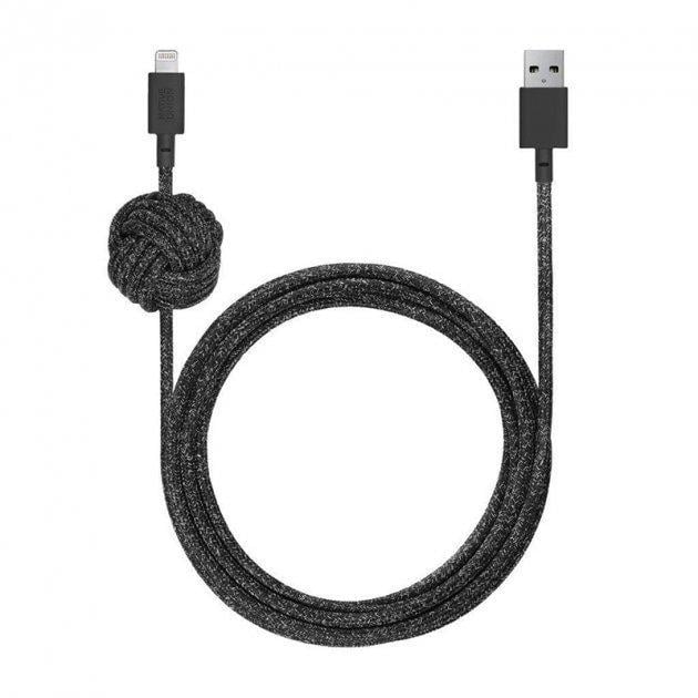 Кабель синхронизации Native Union Night Cable Lightning 3m, Cosmos Black (NCABLE-KV-L-CS-BLK)