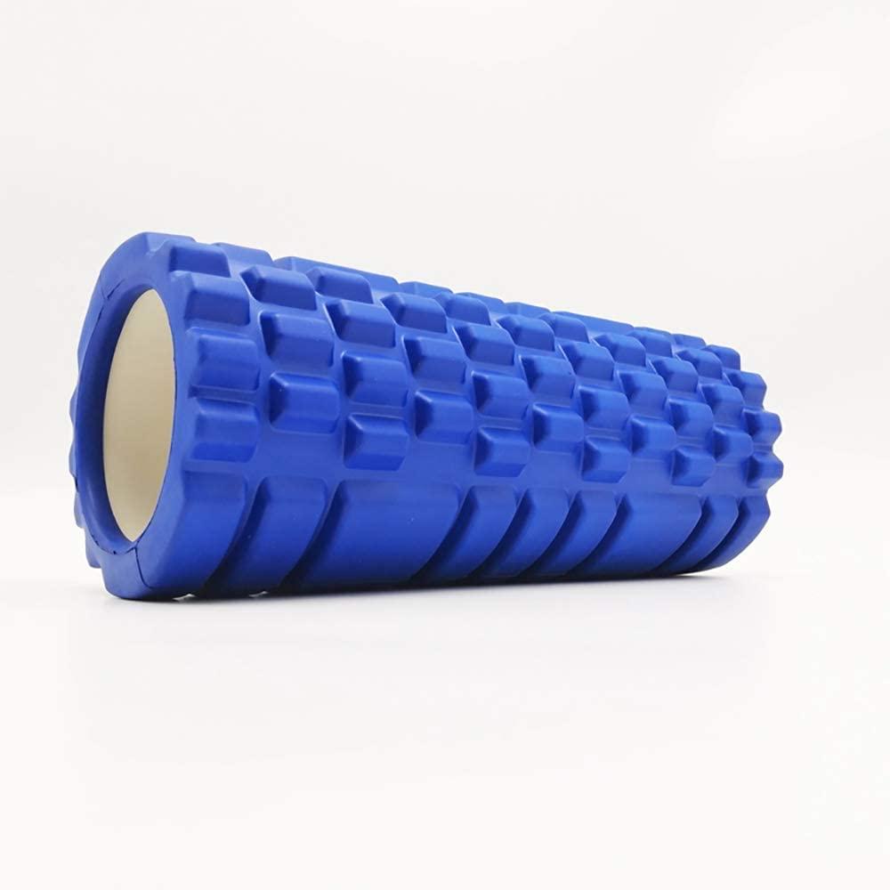 Ролер для занять йогою Foam Roller EVA масажний Синій - фото 2