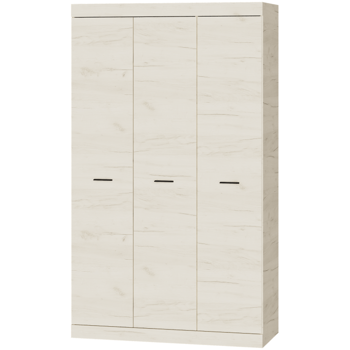 Шкаф для детской комнаты 3-х дверный Эверест 1200 2050х500х1200 мм Дуб крафт белый (8527082)