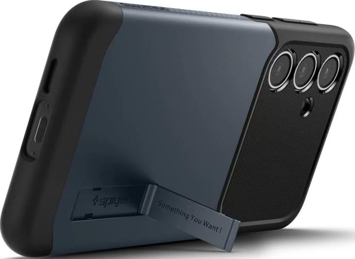Чехол противоударный с подставкой для Samsung Galaxy S24 FE S721 Spigen Slim Armor Slate ACS08563 Metal
