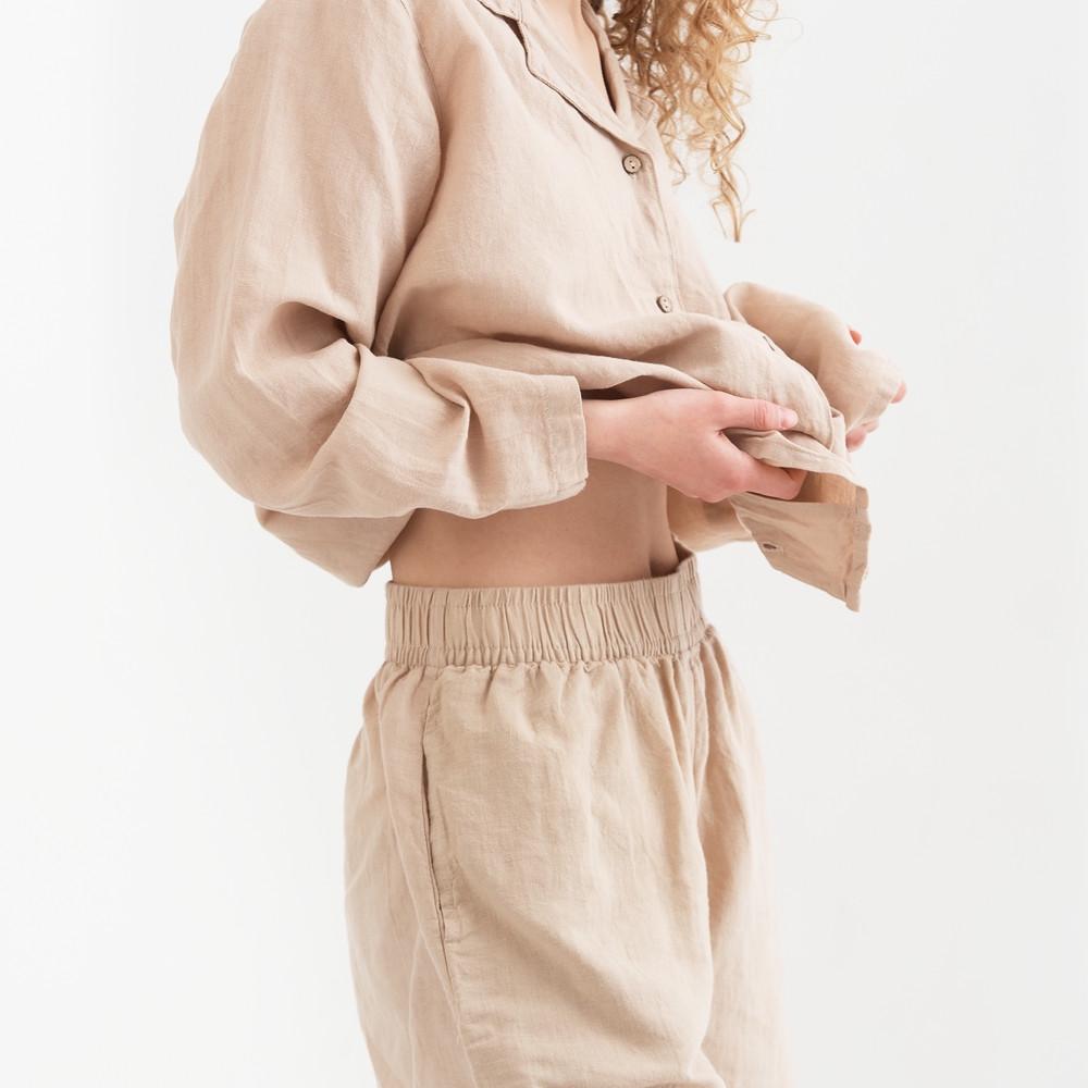 Шорти домашні Lotus Home Bruma M Бежевий - фото 3 Шорти домашні Lotus Home Bruma M Бежевий - фото 3