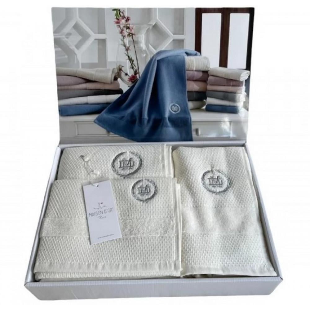 Набор полотенец Maison D'or Bonni 30х50/50х100/70х140 см Cream