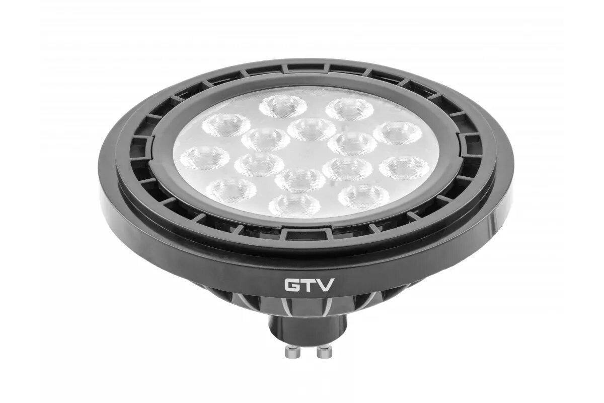 Світлодіодна лампа GTV ES111 4000K GU10 12,5W AC220-240V 40° 1250 Lm 109 mA Чорний (27829875)